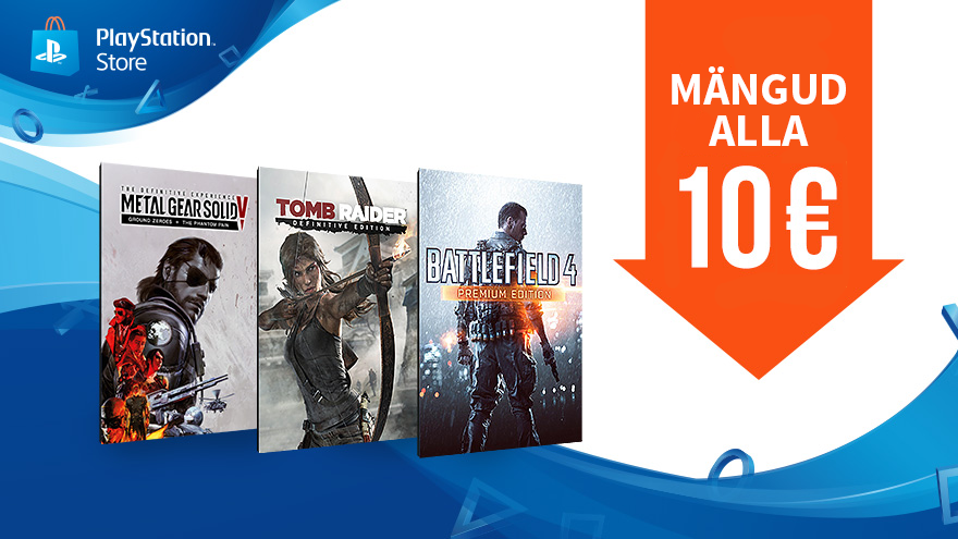 PS Store's paljude mängude hinnad alla 10€!
