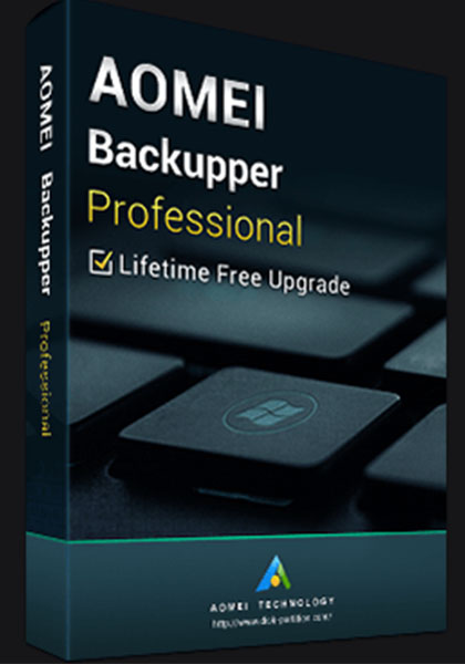 AOMEI Backupper PRO Edition + Lifetime Upgrade (PC) cover image