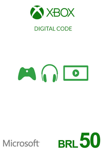 Brasiilia Xbox 50 BRL Kinkekaart cover image