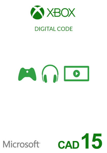 Kanada Xbox 15 CAD Dovanų Kortelė cover image