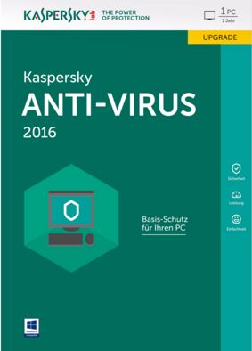 Kaspersky Anti Virus 2016 (3 User-1 Year) cover image