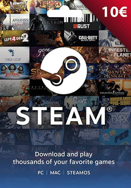 EU Steam: подарочная карта на 10 евро cover image