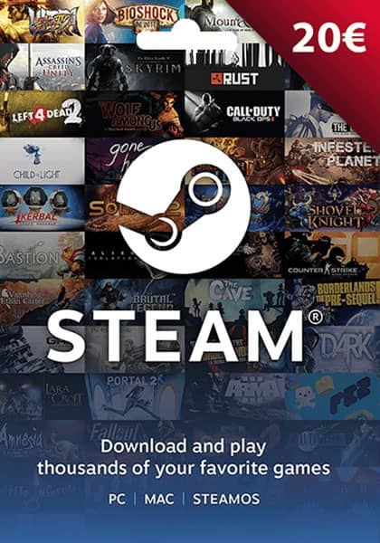 EU Steam: подарочная карта на 20 евро cover image