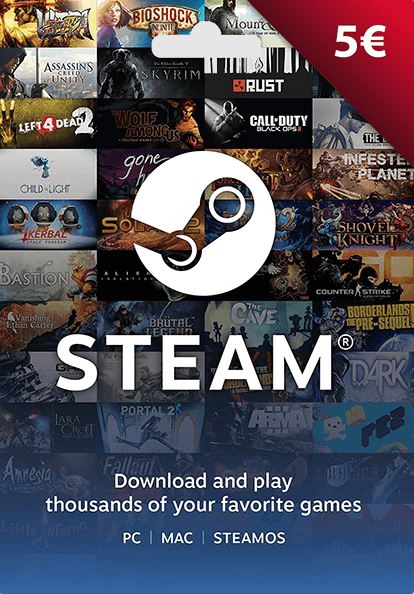 EU Steam: подарочная карта на 5 евро cover image