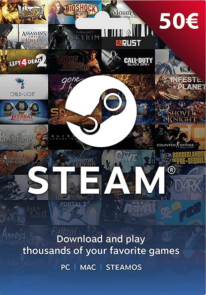 EU Steam: подарочная карта на 50 евро cover image