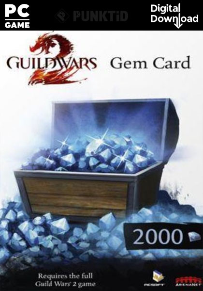 Guild Wars 2 Gems 2000 Gamecard EU cover image