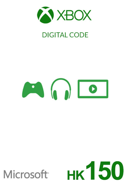 Hong Kong Xbox 150 HK Kinkekaart cover image