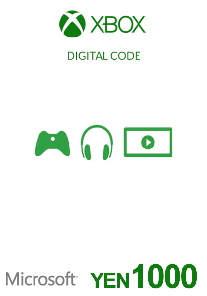 Гонконг Xbox: подарочная карта на 1000 Yen cover image