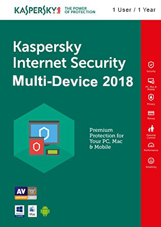 Kaspersky Internet Security Multi-Device 2018 (1 Kasutaja, 1 Aasta) cover image