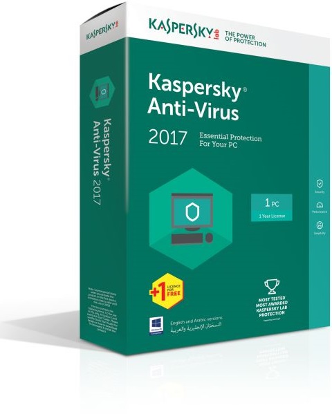 Kaspersky Anti-Virus 2017 (3 Kasutajat, 1 Aasta) cover image