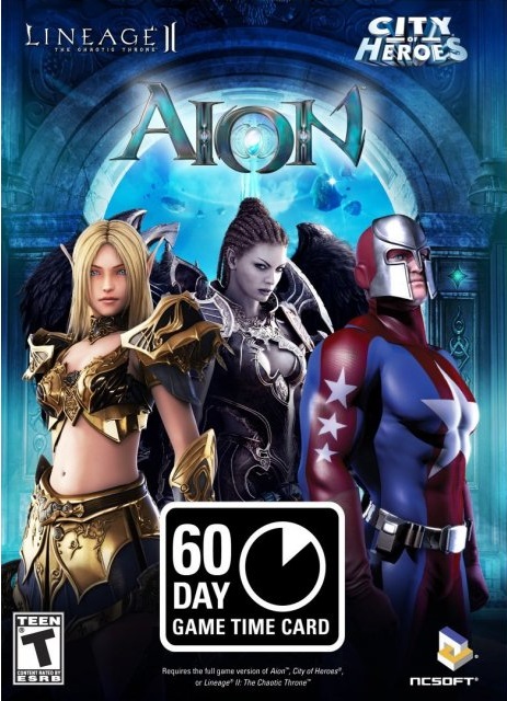 60 Day NCsoft Game Time Card cover image