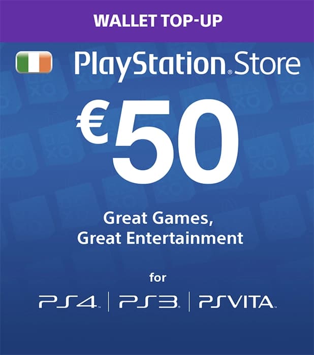 Iirimaa PSN 50 EUR Kinkekaart cover image