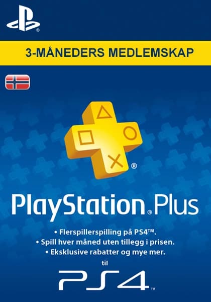 Norja PlayStation Plus 90 päivää cover image