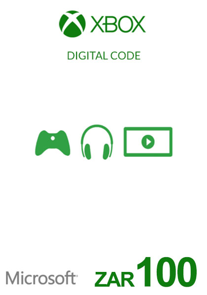 pietų Afrika Xbox 100 ZAR Dovanų Kortelė cover image