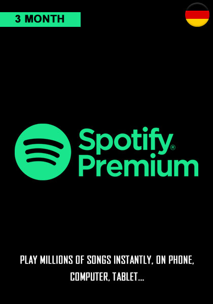 Germany Spotify Premium 3 Month Membership cover image