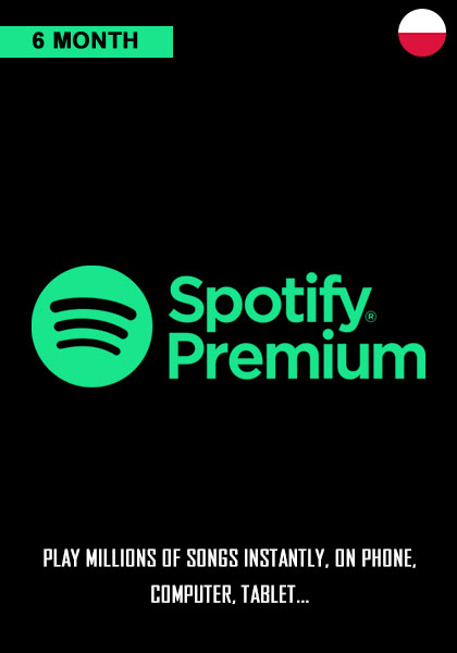 Poland Spotify Premium 6 Month Membership cover image