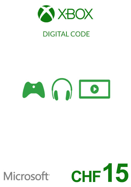 Šveits Xbox 15 CHF Kinkekaart cover image