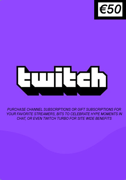 EU Twitch 50 Euro lahjakortti cover image