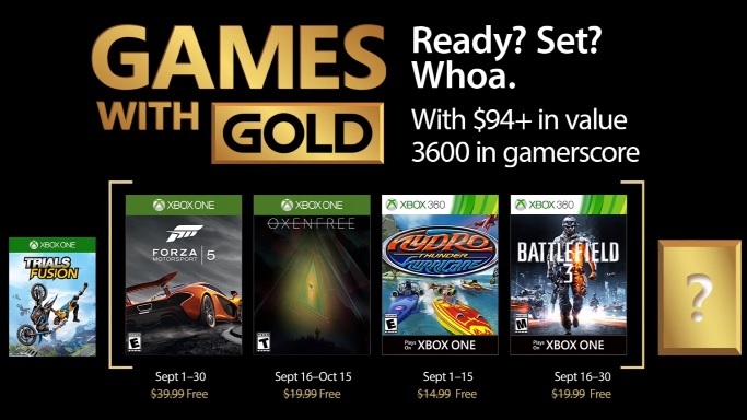 Xbox Games With Gold – September 2017
