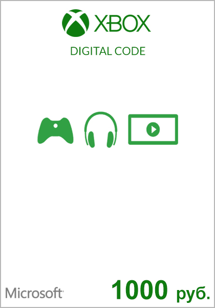 RUS Xbox 1000₽ Dovanų Kortelė  cover image