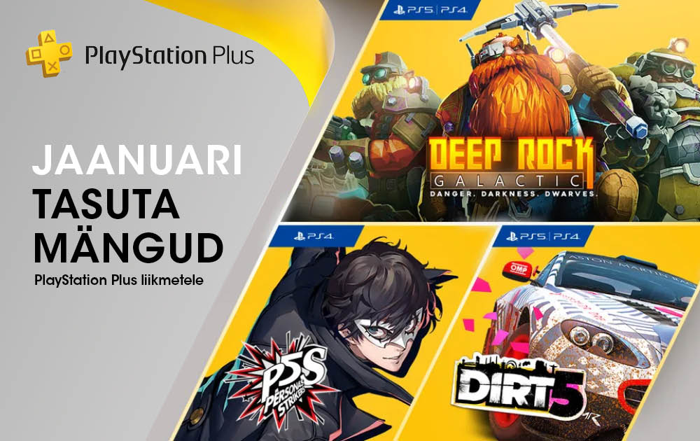 PlayStation Plus tasuta mängud – jaanuar 2022
