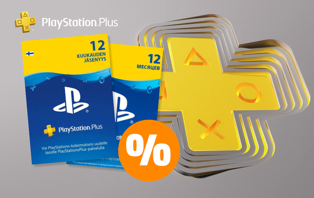 Tieši tagad PlayStation Plus konta karte 12 mēnešiem ir pieejama par īpaši labu cenu!   🎮