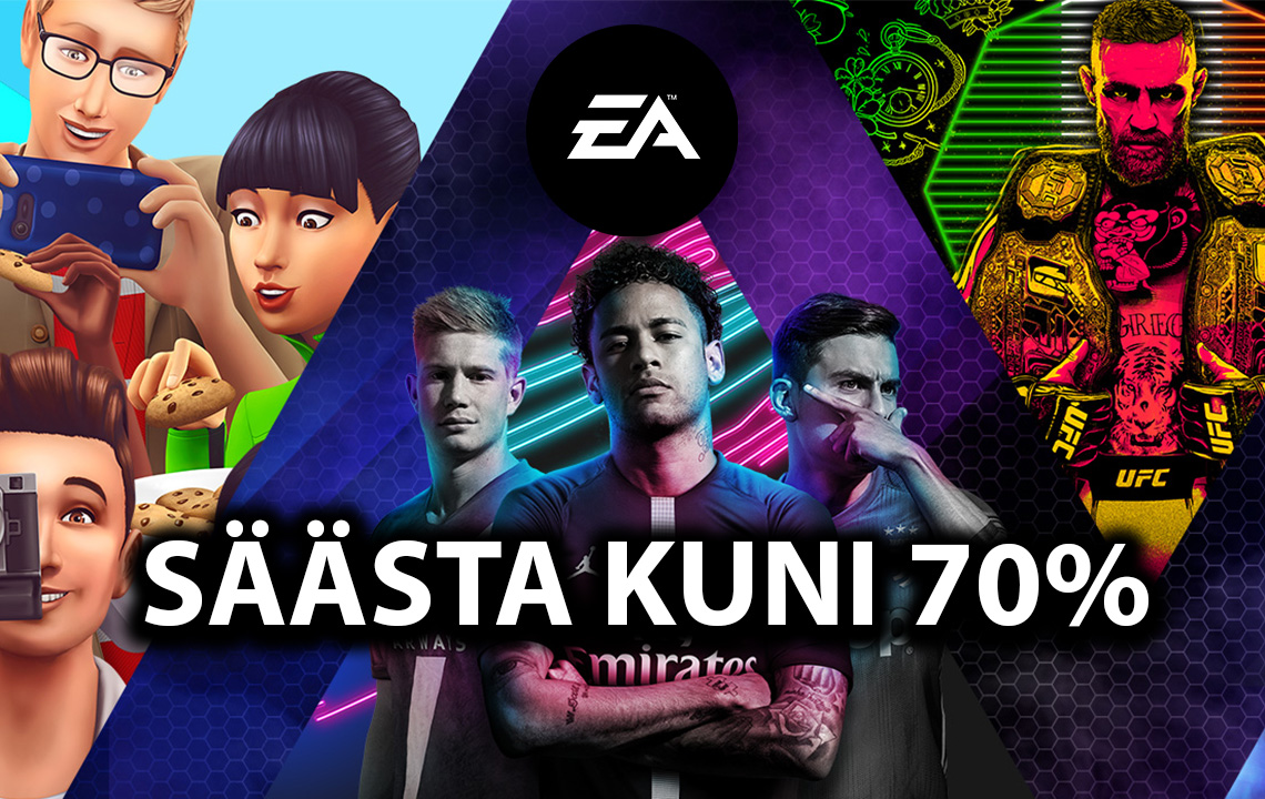 EA mängud PlayStation Store'st kuni 70% soodsamalt