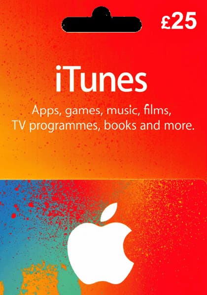 Apple iTunes UK 25 GBP Gift Card cover image