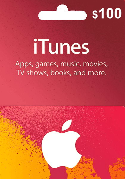 Apple iTunes USA 100 USD Gift Card cover image
