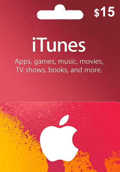 Apple iTunes USA 15 USD Gift Card cover image