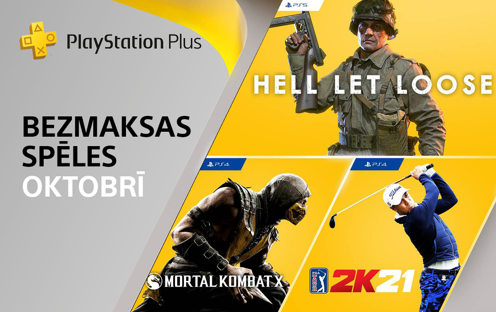 PlayStation Plus bezmaksas spēles – oktobrī 2021