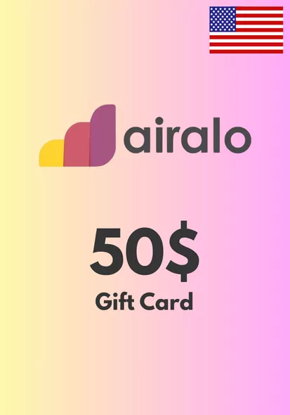 Airalo eSim 50 USD Dāvanu karte cover image