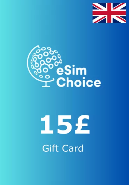 eSimChoice UK 15 GBP Dāvanu karte cover image