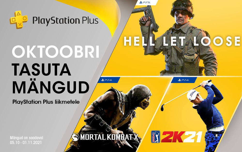 PlayStation Plus tasuta mängud – oktoober 2021