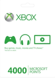US 4000 Microsoft Points (Xbox 360 Live Points) cover image