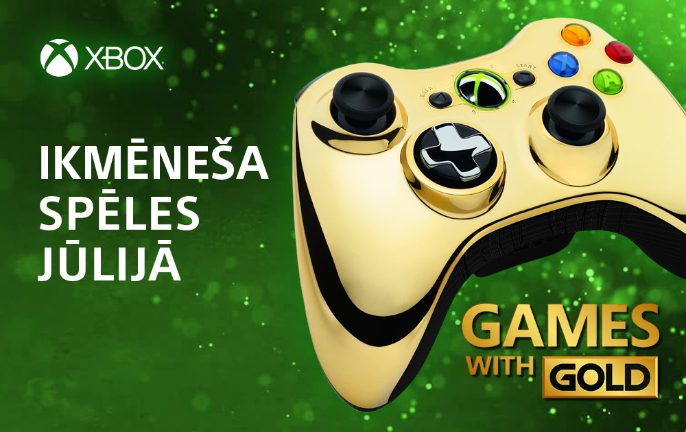 Xbox Live Gold bezmaksas spēles – jūlijs 2021