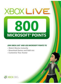 EU 800 Microsoft Points (9.60€/£6.80) cover image