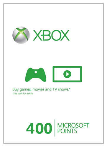 400 Microsoft Points (Xbox 360 Live Points)  cover image