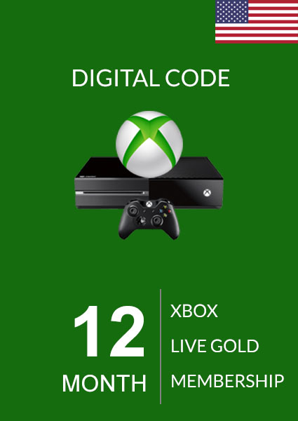 USA Xbox Live Gold 12 Kuu Liikmeaeg cover image